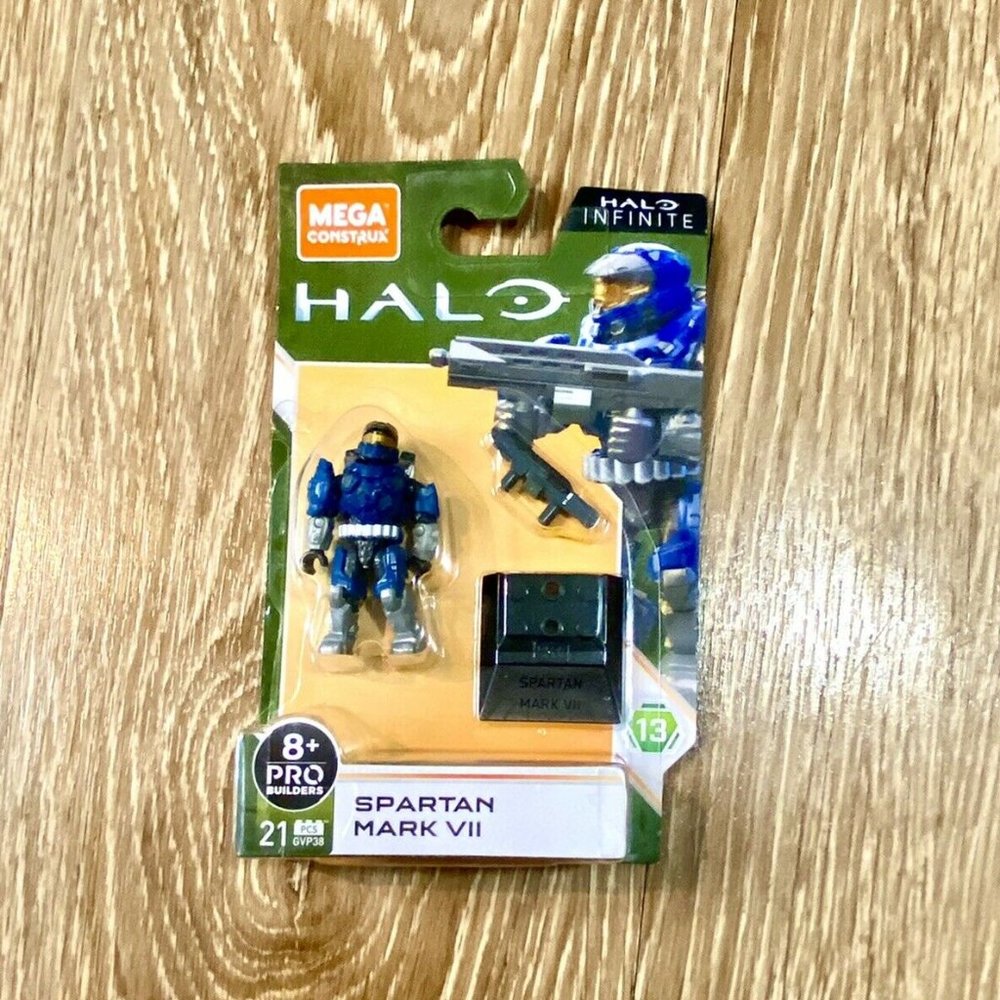 Mega Construx Halo Infinite Spartan Mark VII Blue